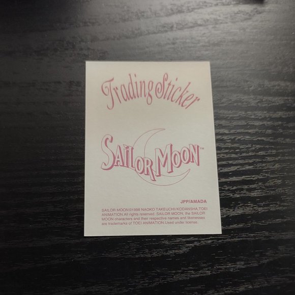 Sailor Moon 1998 Trading Sticker Card 33 JPP/Amada Toei RARE - Picture 2 of 2